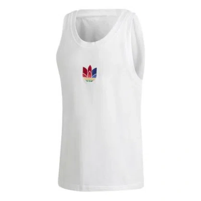 ADIDAS ORIGINALS adidas originals Embroidered Logo Retro Sports Vest White