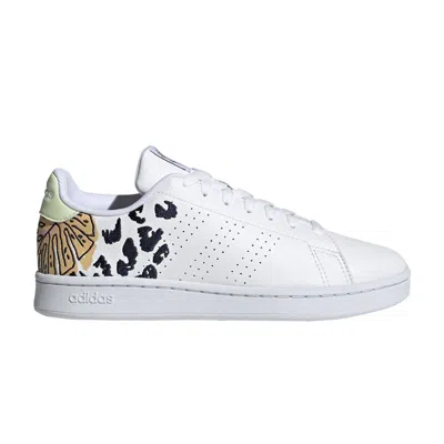 ADIDAS ORIGINALS FARM RIO X WMNS ADVANTAGE COURT 'WHITE ALMOST LIME'