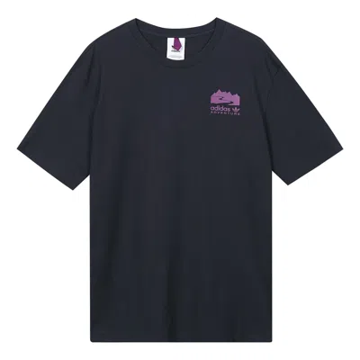 ADIDAS ORIGINALS adidas originals Flmount Tee Printing Sports Short Sleeve Blue