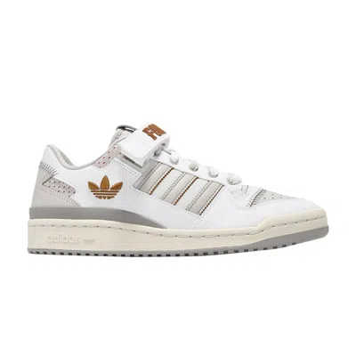 ADIDAS ORIGINALS FORUM LOW 'WHITE GREY EMBROIDERED'
