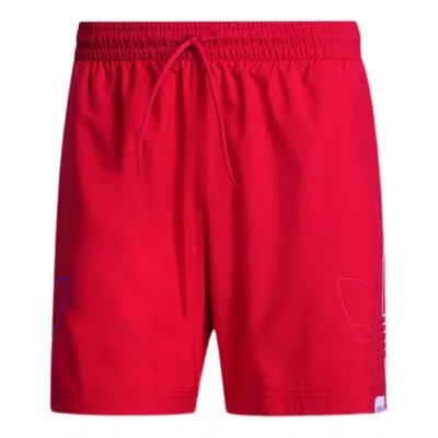 ADIDAS ORIGINALS adidas originals Fto Swims Men's Summer Sports Shorts Red