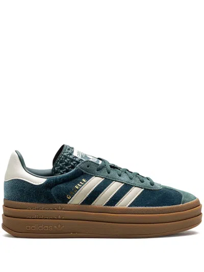 ADIDAS ORIGINALS GAZELLE BOLD "MINERAL GREEN/PUTTY GREY" SNEAKERS