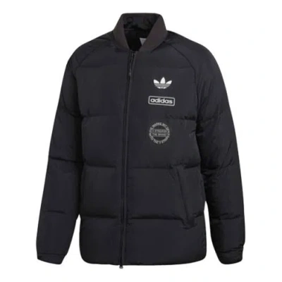 ADIDAS ORIGINALS adidas originals Graphic JKT Contrasting Colors Windproof Stay Warm Sports Down Jacket Black