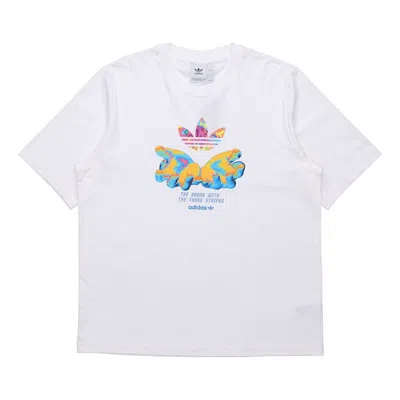 ADIDAS ORIGINALS adidas originals Graphic Tee Printing Short Sleeve White