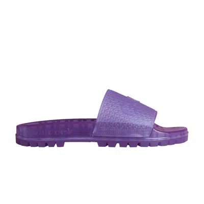 ADIDAS ORIGINALS GUCCI X WMNS ADILETTE SLIDE SANDAL 'TRANSPARENT PURPLE'