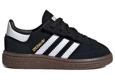 ADIDAS ORIGINALS HANDBALL SPEZIAL ELASTIC SNEAKERS IN CORE BLACK/CLOUD WHITE/GUM