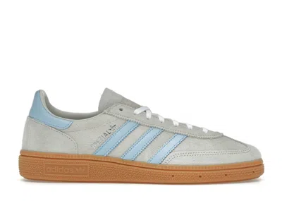ADIDAS ORIGINALS HANDBALL SPEZIAL (WOMEN'S) SNEAKERS IN ALUMINA/CLEAR SKY BLUE/GUM