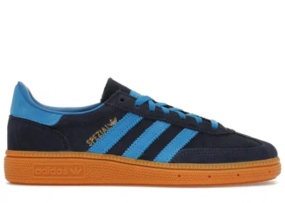ADIDAS ORIGINALS HANDBALL SPEZIAL (WOMEN'S) SNEAKERS IN NIGHT INDIGO/BRIGHT BLUE/GUM