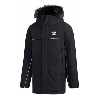ADIDAS ORIGINALS adidas originals hooded Long Sleeves Down Jacket Black