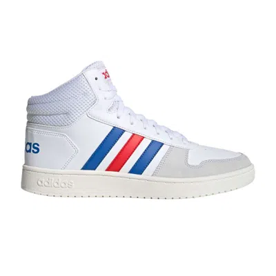 ADIDAS ORIGINALS HOOPS 2.0 MID 'WHITE BLUE RED'