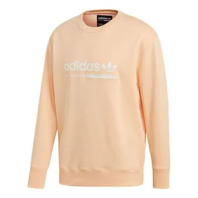 ADIDAS ORIGINALS adidas originals Kaval Crew Casual Cozy Round Neck Pullover Orange