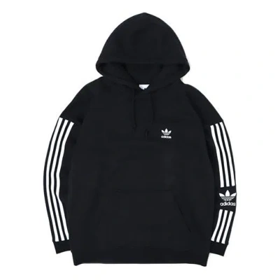 ADIDAS ORIGINALS adidas originals Lock Up Fleece Lined Casual Sports Pullover Black