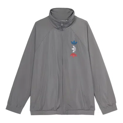 ADIDAS ORIGINALS adidas originals Logo Metallic Sports Jacket Gray