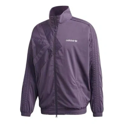 ADIDAS ORIGINALS adidas originals logo Printing Stand Collar Sports Jacket Purple