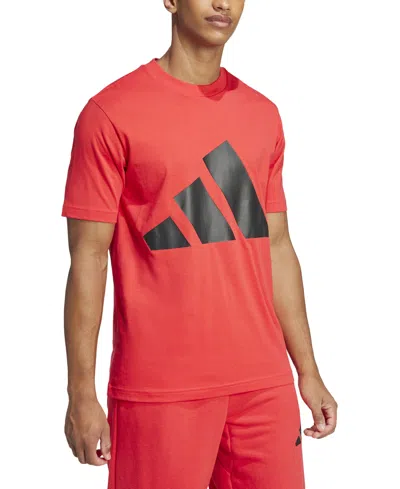 ADIDAS ORIGINALS MEN'S 3 BAR LOGO GRAPHIC COTTON T-SHIRT