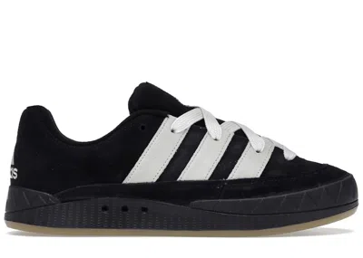 ADIDAS ORIGINALS MEN'S ADIDAS ADIMATIC SNEAKERS IN CORE BLACK/CRYSTAL WHITE/GUM 3