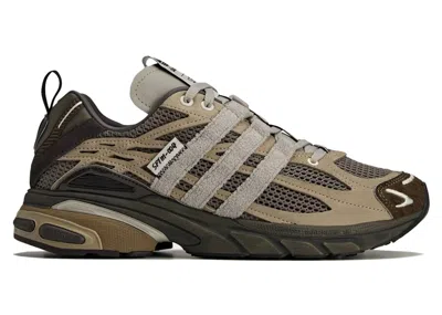 ADIDAS ORIGINALS MEN'S ADIDAS ADISTAR CUSHION SONG FOR THE MUTE SNEAKERS IN SIMPLE BROWN/NIGHT BROWN/LIGHT BROWN