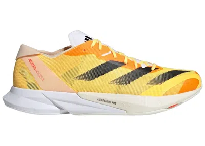ADIDAS ORIGINALS MEN'S ADIDAS ADIZERO ADIOS 8 SNEAKERS IN SPARK/CORE BLACK/IVORY