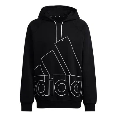 ADIDAS ORIGINALS Men's adidas Big Lo Hd Fl Logo Printing Pullover Sports Black