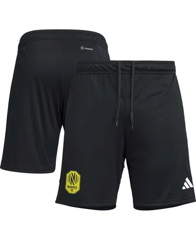ADIDAS ORIGINALS MEN'S ADIDAS BLACK NASHVILLE SC 2023 ON-FIELD AEROREADY TRAINING SHORTS