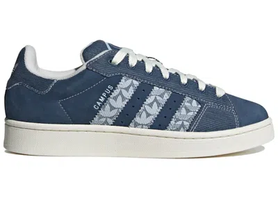 ADIDAS ORIGINALS MEN'S ADIDAS CAMPUS 00S DENIM TREFOIL SNEAKERS IN PANTONE/SUPPLIER COLOR/CORE WHITE