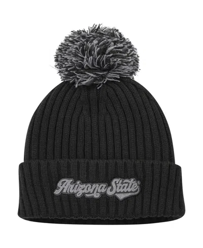 ADIDAS ORIGINALS MEN'S ADIDAS CHARCOAL ARIZONA STATE SUN DEVILS MODERN CUFFED KNIT HAT WITH POM