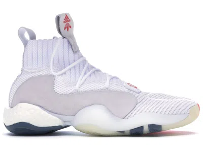 ADIDAS ORIGINALS MEN'S ADIDAS CRAZY BYW LVL X DANIEL ARSHAM SNEAKERS IN CLOUD WHITE/COLLEGIATE NAVY BLUE/BRIGHT RED