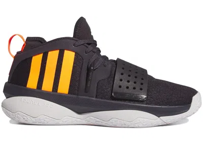 ADIDAS ORIGINALS MEN'S ADIDAS DAME 8 EXTPLY SAME DAME SNEAKERS IN AURORA BLACK/SIGNAL ORANGE/DASH GREY