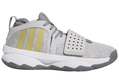 ADIDAS ORIGINALS MEN'S ADIDAS DAME 8 EXTPLY SNEAKERS IN LIGHT SOLID GREY/GOLD METALLIC/GREY THREE