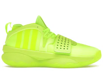 ADIDAS ORIGINALS MEN'S ADIDAS DAME 8 EXTPLY SNEAKERS IN LUCID LEMON/CLOUD WHITE