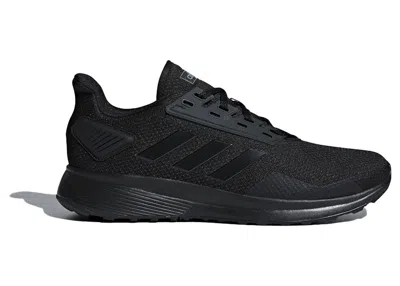 ADIDAS ORIGINALS MEN'S ADIDAS DURAMO 9 TRIPLE BLACK SNEAKERS IN CORE BLACK