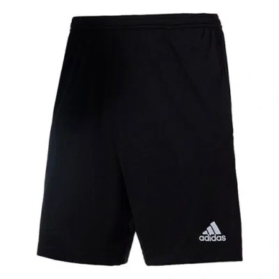 ADIDAS ORIGINALS Men's adidas Ent22 Tr Sho Solid Color Logo Small Label Soccer/Football Sports Woven Shorts Black