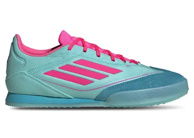 ADIDAS ORIGINALS MEN'S ADIDAS F50 FREESTYLE INDOOR MESSI MIAMI SNEAKERS IN FLASH AQUA/LUCID PINK/LUCID CYAN