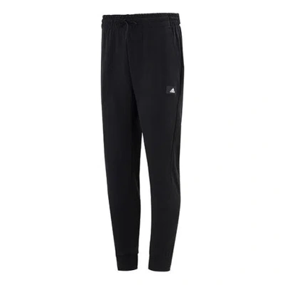 ADIDAS ORIGINALS Men's adidas Fi Dblknt Pt Running Training Loose Knit Bundle Feet Sports Pants/Trousers/Joggers Blac