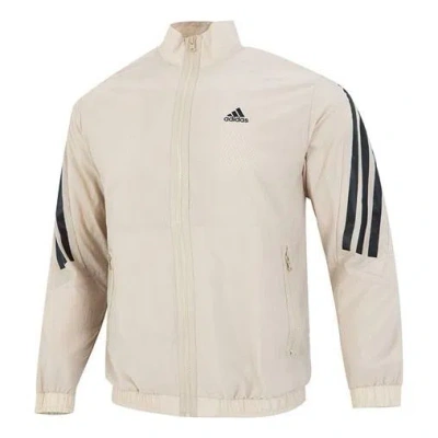 ADIDAS ORIGINALS Men's adidas Fi Wv Tt Athleisure Casual Sports Woven Stripe Jacket Khaki