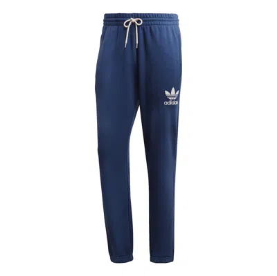 ADIDAS ORIGINALS Men's adidas FW22 Logo Printing Solid Color Bundle Feet Sports Pants/Trousers/Joggers Blue