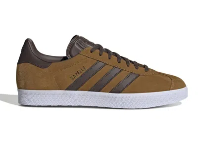 ADIDAS ORIGINALS MEN'S ADIDAS GAZELLE SNEAKERS IN MESA/BROWN/WHITE