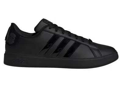 ADIDAS ORIGINALS MEN'S ADIDAS GRAND COURT STAR WARS DARTH VADER AND STORM TROOPERS TRIPLE BLACK SNEAKERS IN CORE BLAC