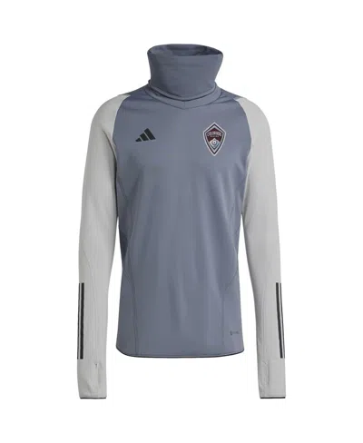 ADIDAS ORIGINALS MEN'S ADIDAS GRAY COLORADO RAPIDS WARM RAGLAN COLD.RDY TOP