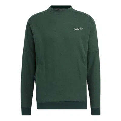 ADIDAS ORIGINALS Men's adidas Gt Crew Sw Solid Color Alphabet Embroidered Round Neck Pullover Long Sleeves Green