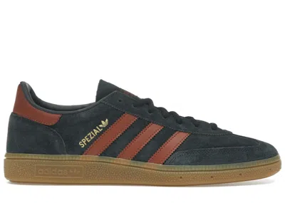 ADIDAS ORIGINALS MEN'S ADIDAS HANDBALL SPEZIAL SNEAKERS IN AURORA INK/WILD SEPIA/GOLD METALLIC