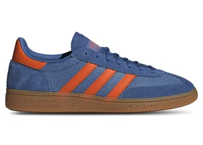 ADIDAS ORIGINALS MEN'S ADIDAS HANDBALL SPEZIAL SNEAKERS IN FOCUS BLUE/ORANGE/GUM