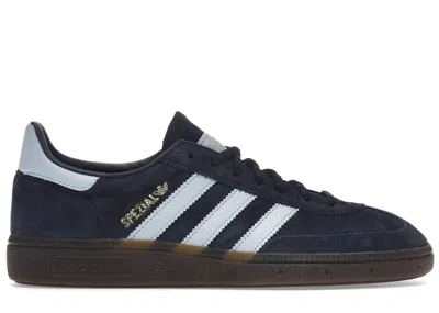 ADIDAS ORIGINALS MEN'S ADIDAS HANDBALL SPEZIAL SNEAKERS IN NAVY/CLEAR SKY BLUE/GUM