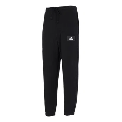 ADIDAS ORIGINALS Men's adidas Knit Pants Label Logo Casual Sports Bundle Feet Long Pants/Trousers Autumn Black