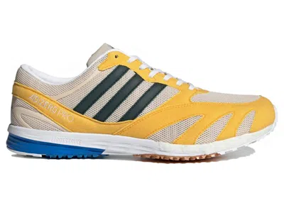 ADIDAS ORIGINALS MEN'S ADIDAS LAB RACE NOAH YELLOW SNEAKERS IN HALO IVORY