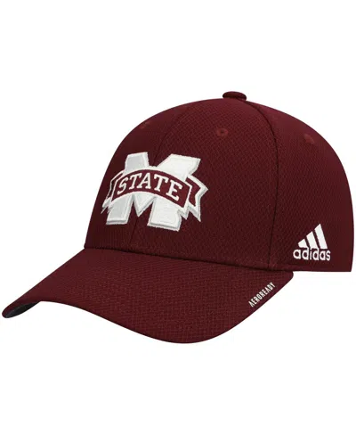 ADIDAS ORIGINALS MEN'S ADIDAS MAROON MISSISSIPPI STATE BULLDOGS 2021 SIDELINE COACHES AEROREADY FLEX HAT