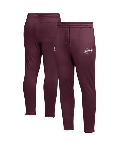 ADIDAS ORIGINALS MEN'S ADIDAS MAROON MISSISSIPPI STATE BULLDOGS AEROREADY TAPERED PANTS