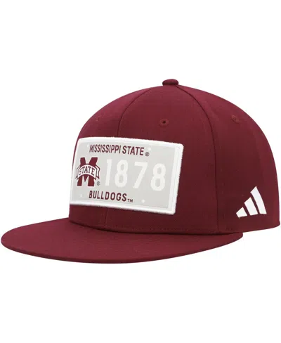 ADIDAS ORIGINALS MEN'S ADIDAS MAROON MISSISSIPPI STATE BULLDOGS ESTABLISHED SNAPBACK HAT