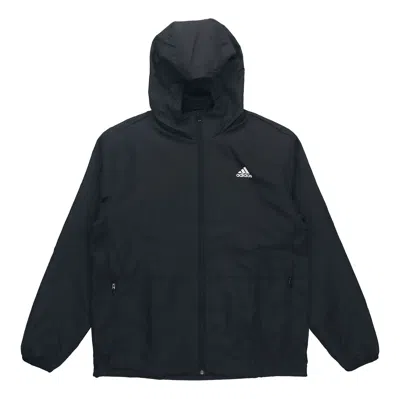 ADIDAS ORIGINALS Men's adidas Mh Lite Wvjkt Athleisure Casual Sports Hooded Solid Color Woven Jacket Autumn Black