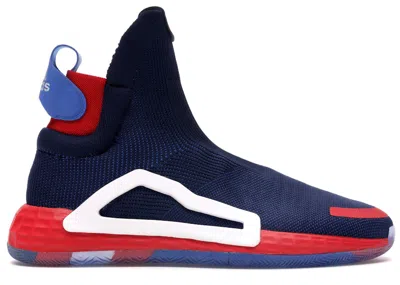 ADIDAS ORIGINALS MEN'S ADIDAS N3XT L3V3L MARVEL CAPTAIN AMERICA SNEAKERS IN COLLEGIATE NAVY BLUE/FOOTWEAR WHITE/SCARE